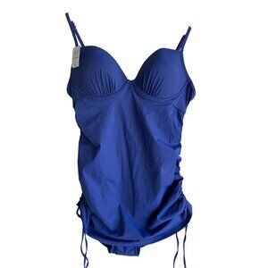 Assets blue push up swimsuit swim dress XL NEW NWT Spanx